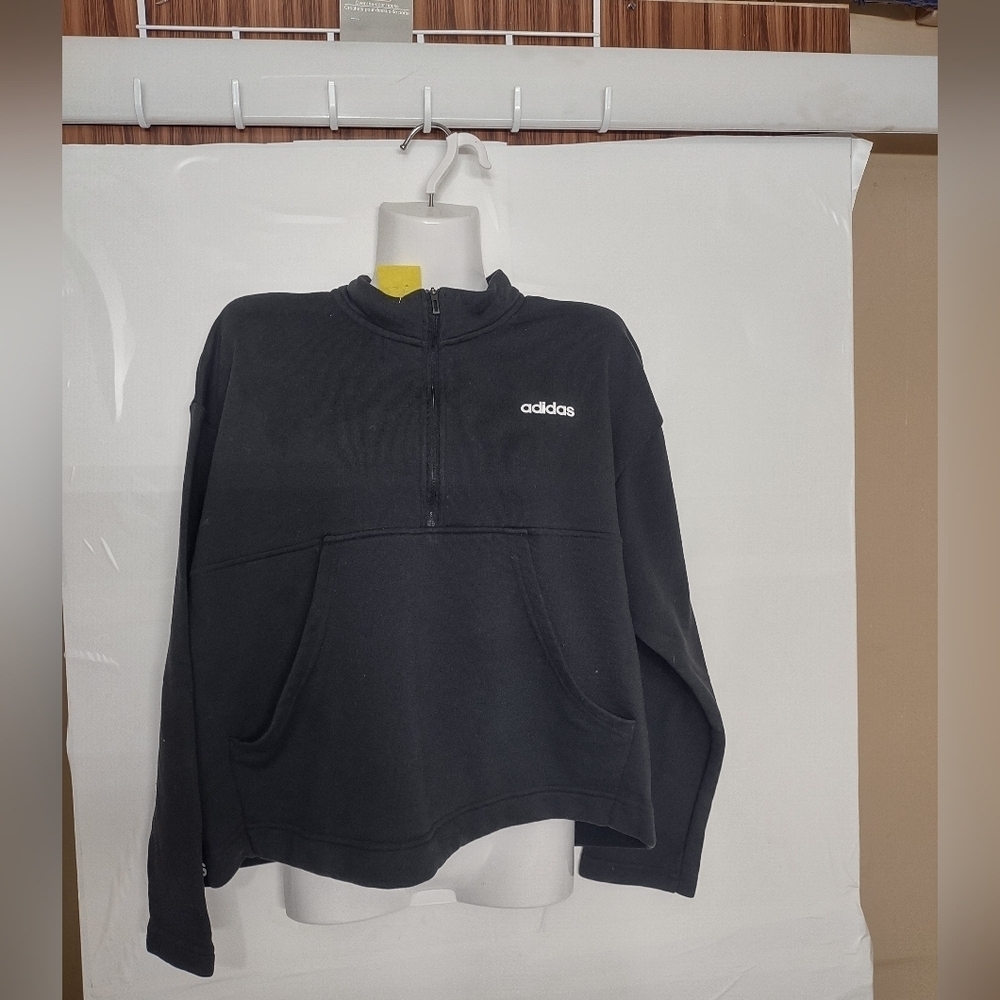 Adidas Black Half-Zip Sweatshirt